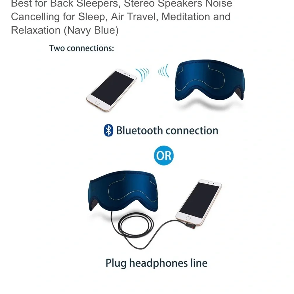 Man o man, lots of offers.Bluetooth Sleep Mask - Dark Blue. Bx 4
